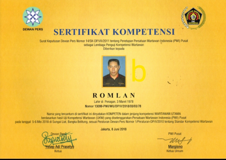 Sertifikat UKW Utama