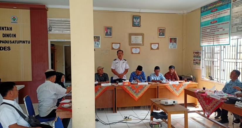 Sambutan Kades Air Dingin Alpian