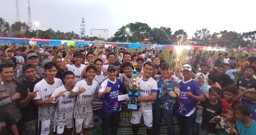 Memperingati HUT RI Ke 80, Puasa Gelar, Parma FC ( Pasar Lama) Tekuk Juara Bertahan Sepaham FC (Jembatan Dua)