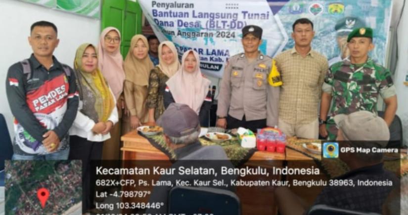 Pemdes Pasar Lama Bagikan BLT DD 2024 Tahap 3, Kades Pasar Lama : Semoga Dapat Meringankan