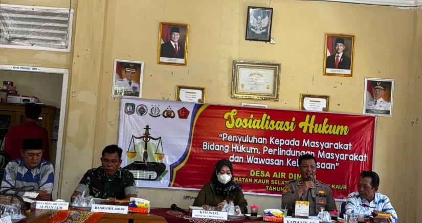 Sosialisasi Hukum dan Kebangsaan, Pemdes Air Dingin Gandeng Aparat Keamanan